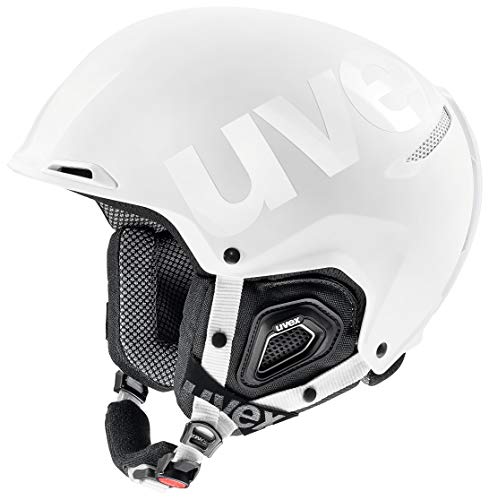 uvex JAKK+ octo+ - robuster Skihelm für Damen und Herren - individuelle Größenanpassung - Natural Sound System - white matt-shiny - 55-59 cm von Uvex