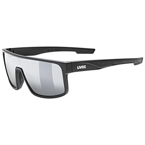 uvex LGL 51 - Sonnenbrille für Damen und Herren - verspiegelt - Filterkategorie 3 - black matt/silver - one size von Uvex