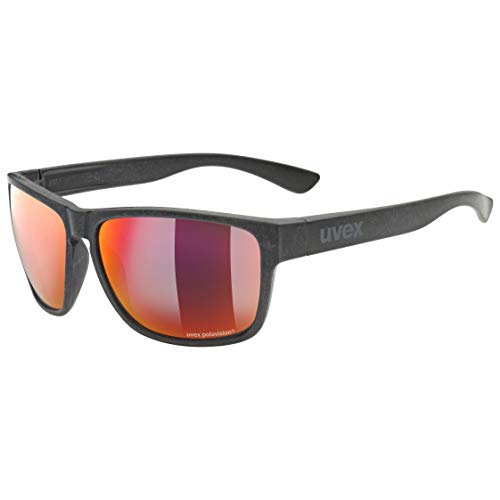 Uvex LGL ocean P - Sonnenbrille für Damen und Herren - polarisiert - verspiegelt - black matt/red-red - one size Uvex LGL ocean P - Sonnenbrille für Damen und Herren - polarisiert - verspiegelt - black matt/red-red - one size von Uvex