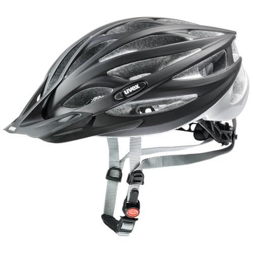 uvex Oversize - sicherer Fahrradhelm für Herren - individuelle Größenanpassung - waschbare Innenausstattung - Black mat Silver - 61-65 cm uvex Oversize - sicherer Fahrradhelm für Herren - individuelle Größenanpassung - waschbare Innenausstattung - Black mat Silver - 61-65 cm von Uvex