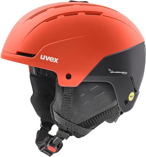 uvex Stance Mips Skihelm (58-62 cm, 14 fierce red/black matt) von Uvex