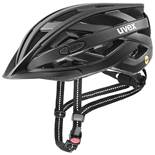 uvex City i-vo MIPS - leichter City-Helm für Damen und Herren - MIPS-Sysytem - stufenlose Anpassung des Gurtbandes - black matt - 52-57 cm von Uvex