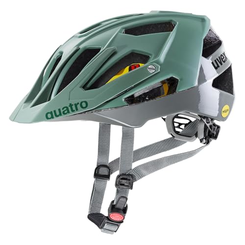 uvex Unisex-Adult Quatro cc MIPS Fahrradhelm, Moss Rhino, 52-57 cm von Uvex