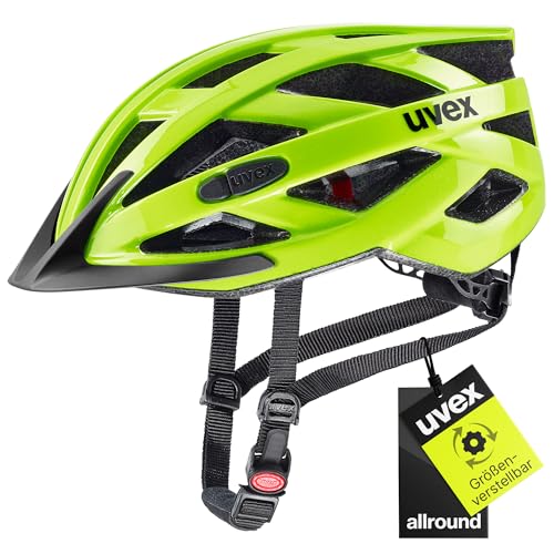 uvex i-vo 3D - Leichter Fahrradhelm für Damen und Herren - individuelle Größenanpassung - erweiterbar mit LED-Licht - neon Yellow - 56-60 cm uvex i-vo 3D - Leichter Fahrradhelm für Damen und Herren - individuelle Größenanpassung - erweiterbar mit LED-Licht - neon Yellow - 56-60 cm von Uvex