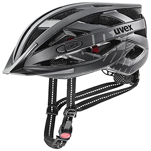 uvex city i-vo - leichter City-Helm für Damen und Herren - inkl. LED-Licht - individuelle Größenanpassung - all black matt - 52-57 cm von Uvex