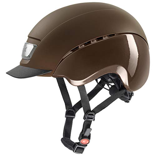 uvex elexxion pro - robuster Reithelm für Damen und Herren - individuelle Größenanpassung - optimale Belüftung - Brown matt-Brown Shiny - 55-56 cm uvex elexxion pro - robuster Reithelm für Damen und Herren - individuelle Größenanpassung - optimale Belüftung - Brown matt-Brown Shiny - 55-56 cm von Uvex