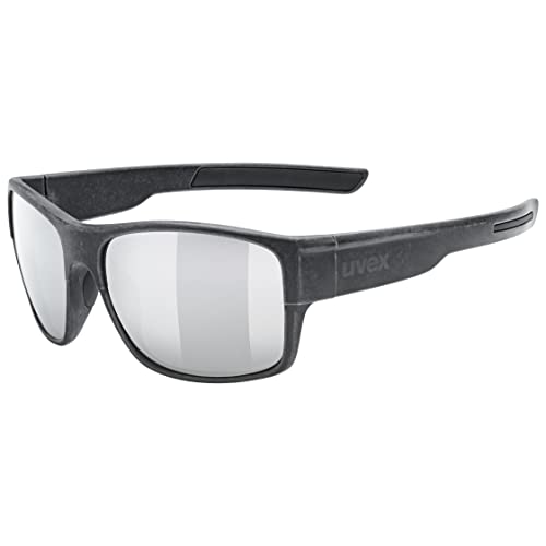 uvex Unisex – Erwachsene, esntl urban Sonnenbrille, black matt/mirror silver, one size von Uvex