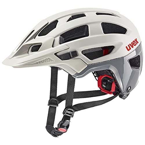 uvex finale 2.0 Tocsen - sicherer MTB-Helm für Damen und Herren - inkl. Tocsen-Sturzsensor - individuelle Größenanpassung - sand dark rhino matt - 52-57 cm von Uvex