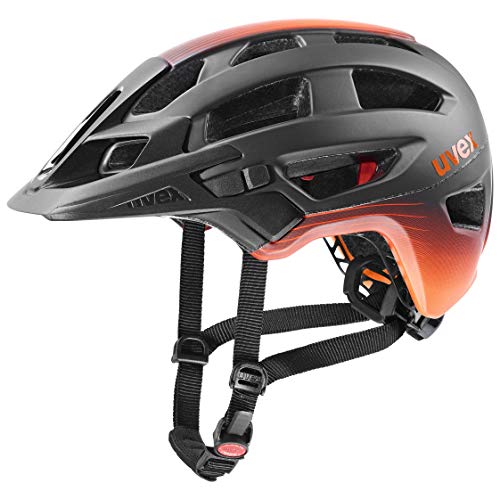 uvex finale 2.0 Tocsen - sicherer MTB-Helm für Damen und Herren - inkl. Tocsen-Sturzsensor - individuelle Größenanpassung - titan - orange matt - 56-61 cm von Uvex