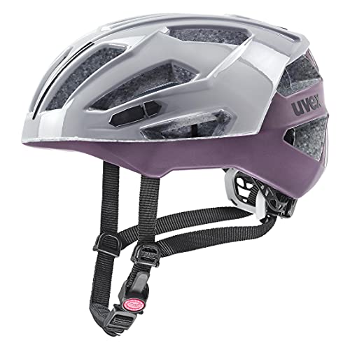 uvex gravel x - sicherer Performance-Helm für Damen und Herren - individuelle Größenanpassung - optimierte Belüftung - rhino - plum - 52-57 cm uvex gravel x - sicherer Performance-Helm für Damen und Herren - individuelle Größenanpassung - optimierte Belüftung - rhino - plum - 52-57 cm von Uvex