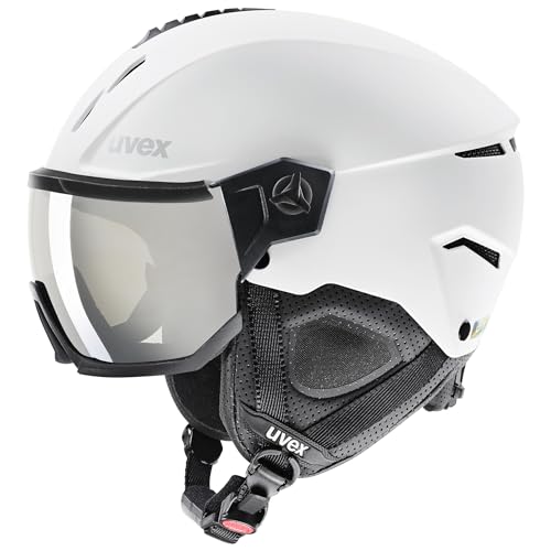 uvex instinct visor - robuster Skihelm für Damen und Herren - Filterkategorie 2 - optimierte Belüftung - weiß-schwarz matt - 53-56 cm uvex instinct visor - robuster Skihelm für Damen und Herren - Filterkategorie 2 - optimierte Belüftung - weiß-schwarz matt - 53-56 cm von uvex