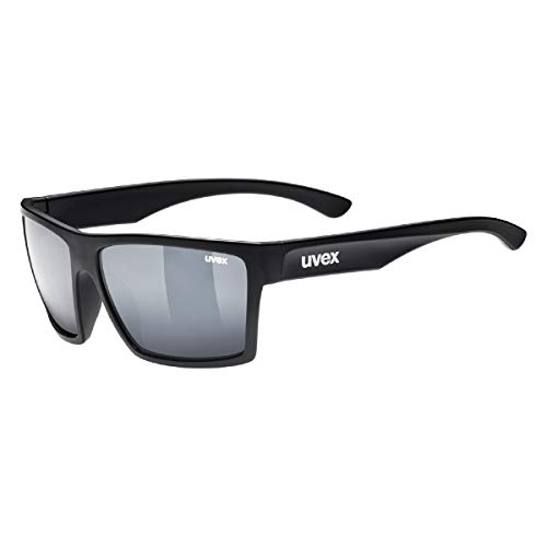 uvex LGL 29 - Sonnenbrille für Damen und Herren - verspiegelt - Filterkategorie 3 - black matt/silver - one size von Uvex