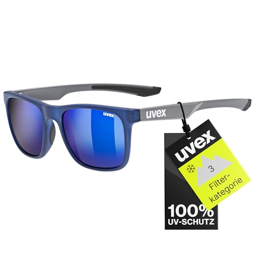 uvex Unisex – Erwachsene, LGL 42 Sonnenbrille, blue grey/blue, one size von Uvex