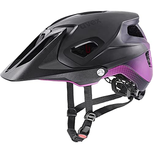 uvex quatro integrale Tocsen - extrem leichter MTB-Helm für Damen und Herren - inkl. Tocsen-Sturzsensor - individuelle Größenanpassung - mystic - fuchsia matt - 52-57 cm von Uvex