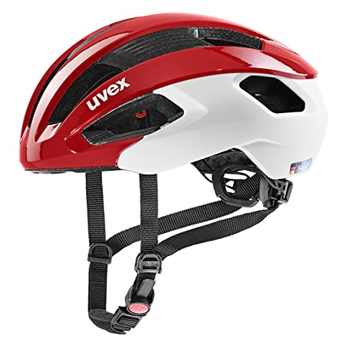 uvex rise cc - sicherer Performance-Helm für Damen und Herren - individuelle Größenanpassung - optimierte Belüftung - red-white - 52-56 cm uvex rise cc - sicherer Performance-Helm für Damen und Herren - individuelle Größenanpassung - optimierte Belüftung - red-white - 52-56 cm von Uvex