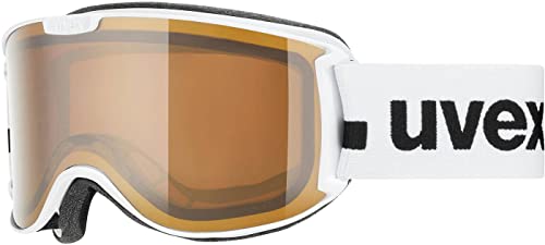 Uvex skyper P - Skibrille für Damen und Herren - polarisiert - vergrößertes, beschlagfreies Sichtfeld - white matt/brown-clear - one size Uvex skyper P - Skibrille für Damen und Herren - polarisiert - vergrößertes, beschlagfreies Sichtfeld - white matt/brown-clear - one size von Uvex