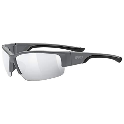 Uvex sportstyle 215, Sportbrille für Damen und Herren, verspiegelt, druckfreier Sitz & idealer Halt, grey matt/ltm. silver, one size Uvex sportstyle 215, Sportbrille für Damen und Herren, verspiegelt, druckfreier Sitz & idealer Halt, grey matt/ltm. silver, one size von Uvex
