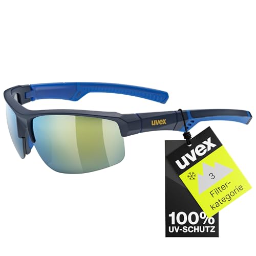 Uvex sportstyle 226 - Sportbrille für Damen und Herren - verspiegelt - druckfreier Sitz & perfekter Halt - blue matt/yellow - one size Uvex sportstyle 226 - Sportbrille für Damen und Herren - verspiegelt - druckfreier Sitz & perfekter Halt - blue matt/yellow - one size von Uvex