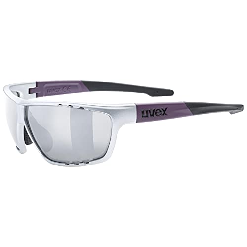 Uvex sportstyle 706 - Sportbrille für Damen und Herren - starker Schutz vor Sonnenstrahlung - druckfreier Sitz & perfekter Halt - silver plum matt/silver - one size Uvex sportstyle 706 - Sportbrille für Damen und Herren - starker Schutz vor Sonnenstrahlung - druckfreier Sitz & perfekter Halt - silver plum matt/silver - one size von Uvex
