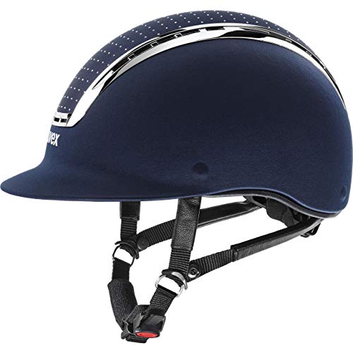 uvex suxxeed delight - robuster Reithelm für Damen und Herren - individuelle Größenanpassung - optimale Belüftung - navy-silver - 57-59 cm von Uvex