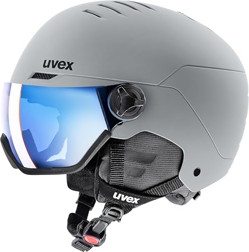 uvex Wanted Visor - robuster Skihelm für Damen und Herren - Filterkategorie 2 - optimierte Belüftung - Rhino matt - 54-58 cm uvex Wanted Visor - robuster Skihelm für Damen und Herren - Filterkategorie 2 - optimierte Belüftung - Rhino matt - 54-58 cm von Uvex