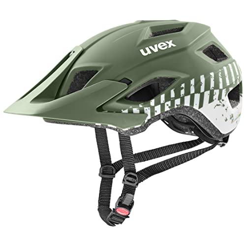 uvex access - leichter MTB-Helm für Damen und Herren - individuelle Größenanpassung - optimierte Belüftung - moss green-white matt - 57-62 cm von Uvex