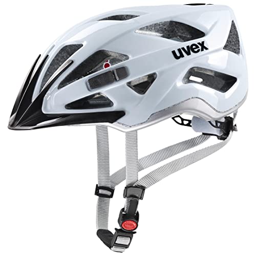 uvex active - sicherer Allround-Helm für Damen und Herren - individuelle Größenanpassung - erweiterbar mit LED-Licht - cloud-silver - 56-60 cm von Uvex