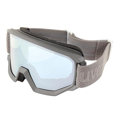 Uvex athletic FM - Skibrille für Damen und Herren - Filterkategorie 2 - beschlagfrei - rhino matt/silver-blue - one size Uvex athletic FM - Skibrille für Damen und Herren - Filterkategorie 2 - beschlagfrei - rhino matt/silver-blue - one size von Uvex