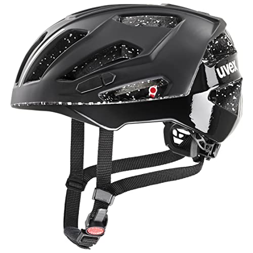 uvex gravel x - sicherer Performance-Helm für Damen und Herren - individuelle Größenanpassung - optimierte Belüftung - black skyfall matt - 52-57 cm von Uvex