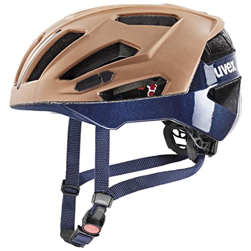 uvex gravel x - sicherer Performance-Helm für Damen und Herren - individuelle Größenanpassung - optimierte Belüftung - hazel-deep space matt - 52-57 cm von Uvex