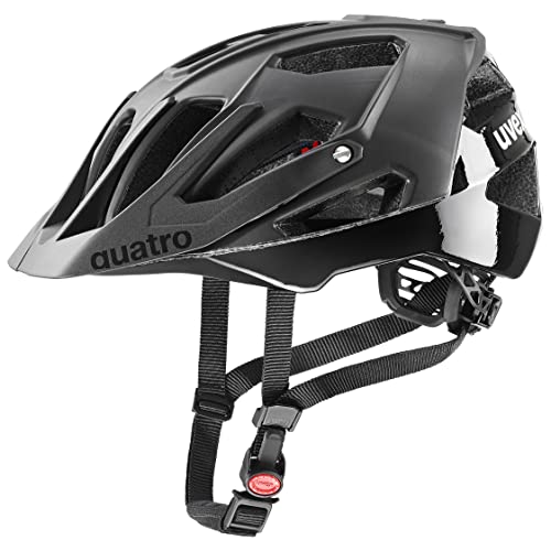 uvex Quatro cc - sicherer MTB-Helm für Damen und Herren - individuelle Größenanpassung - Verstellbarer Schirm - All Black - 52-57 cm uvex Quatro cc - sicherer MTB-Helm für Damen und Herren - individuelle Größenanpassung - Verstellbarer Schirm - All Black - 52-57 cm von Uvex
