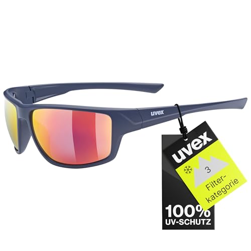 Uvex sportstyle 230 - Sportbrille für Damen und Herren - verspiegelt - Filterkategorie 3 - blue mat/mirror red - one size Uvex sportstyle 230 - Sportbrille für Damen und Herren - verspiegelt - Filterkategorie 3 - blue mat/mirror red - one size von Uvex