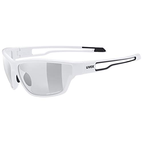 Uvex sportstyle 806 V - Outdoorbrille für Damen und Herren - selbsttönend - beschlagfrei - white/smoke - one size von Uvex