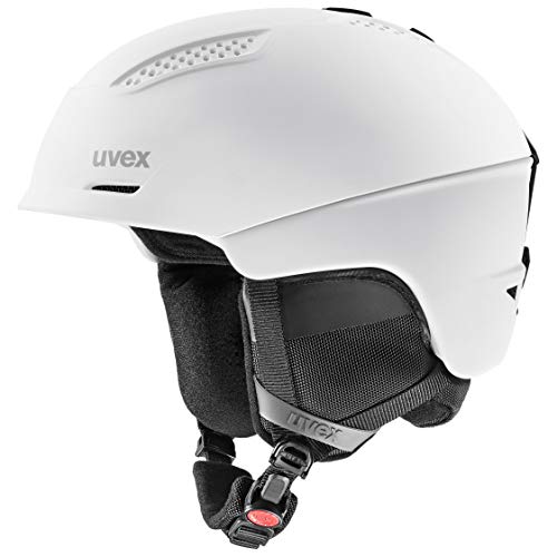 uvex ultra - robuster Skihelm für Damen und Herren - individuelle Größenanpassung - wechselbare Innenausstattung - white/black - 51-55 cm von Uvex