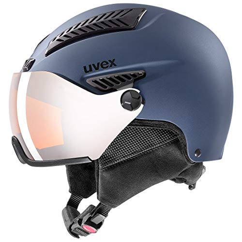 uvex hlmt 600 visor - robuster Skihelm für Damen und Herren - individuelle Größenanpassung - mit Visier - blue matt - 53-55 cm uvex hlmt 600 visor - robuster Skihelm für Damen und Herren - individuelle Größenanpassung - mit Visier - blue matt - 53-55 cm von Uvex
