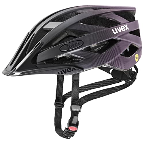 uvex i-vo cc MIPS - leichter Allround-Helm für Damen und Herren - MIPS-Sysytem - individuelle Größenanpassung - black-plum - 52-57 cm von Uvex