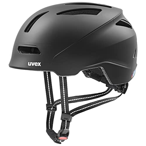 uvex urban planet - nachhaltiger Fahrradhelm für Damen und Herren - individuelle Größenanpassung - aus Recyclingmaterial - black matt - 54-58 cm von Uvex