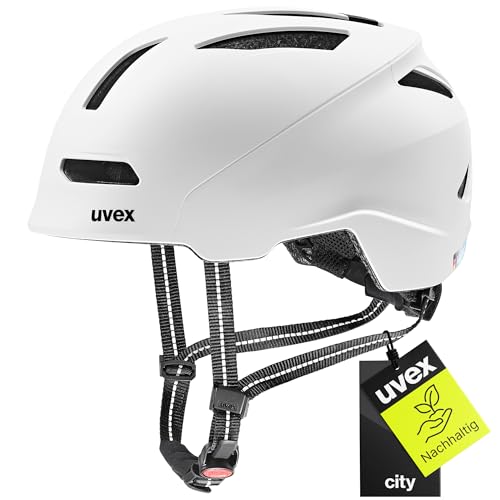 uvex urban planet - nachhaltiger Fahrradhelm für Damen und Herren - individuelle Größenanpassung - aus Recyclingmaterial - white matt - 58-61 cm uvex urban planet - nachhaltiger Fahrradhelm für Damen und Herren - individuelle Größenanpassung - aus Recyclingmaterial - white matt - 58-61 cm von Uvex