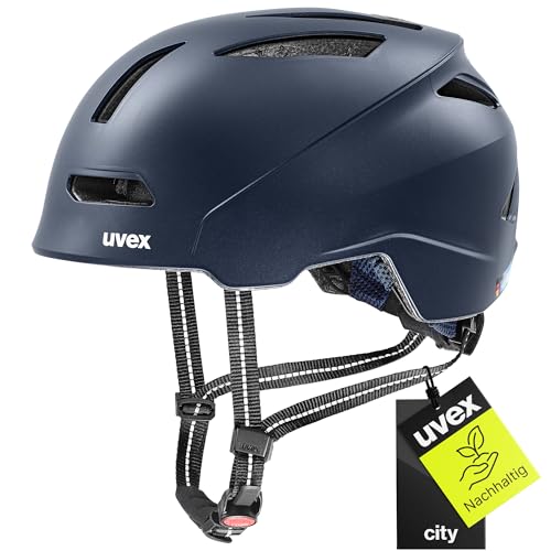 uvex urban planet - nachhaltiger Fahrradhelm für Damen und Herren - individuelle Größenanpassung - aus Recyclingmaterial - deep space matt - 54-58 cm uvex urban planet - nachhaltiger Fahrradhelm für Damen und Herren - individuelle Größenanpassung - aus Recyclingmaterial - deep space matt - 54-58 cm von Uvex