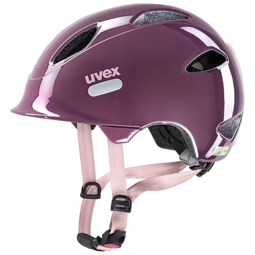 uvex oyo - leichter Fahrradhelm für Kinder - individuelle Größenanpassung - erweiterbar mit LED-Licht - plum - dust rose - 50-54 cm uvex oyo - leichter Fahrradhelm für Kinder - individuelle Größenanpassung - erweiterbar mit LED-Licht - plum - dust rose - 50-54 cm von Uvex