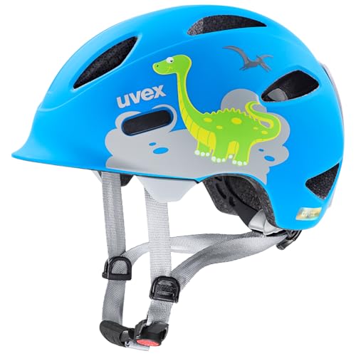 uvex oyo style - leichter Fahrradhelm für Kinder - individuelle Größenanpassung - erweiterbar mit LED-Licht - dino blue matt - 50-54 cm uvex oyo style - leichter Fahrradhelm für Kinder - individuelle Größenanpassung - erweiterbar mit LED-Licht - dino blue matt - 50-54 cm von Uvex