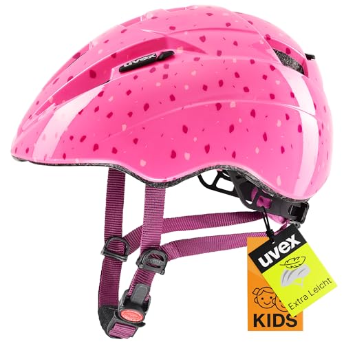 uvex Kid 2 - Leichter Fahrradhelm für Kinder - individuelle Größenanpassung - erweiterbar mit LED-Licht - pink Confetti - 46-52 cm uvex Kid 2 - Leichter Fahrradhelm für Kinder - individuelle Größenanpassung - erweiterbar mit LED-Licht - pink Confetti - 46-52 cm von Uvex
