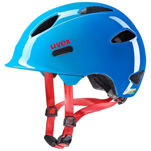 uvex oyo - leichter Fahrradhelm für Kinder - individuelle Größenanpassung - erweiterbar mit LED-Licht - ocean blue - 50-54 cm von Uvex