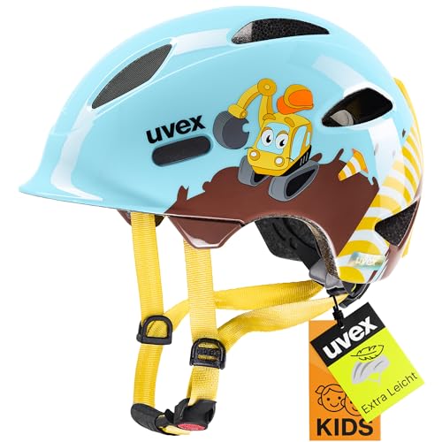 uvex oyo style - leichter Fahrradhelm für Kinder - individuelle Größenanpassung - erweiterbar mit LED-Licht - digger cloud - 45-50 cm uvex oyo style - leichter Fahrradhelm für Kinder - individuelle Größenanpassung - erweiterbar mit LED-Licht - digger cloud - 45-50 cm von Uvex