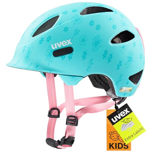 uvex oyo style - leichter Fahrradhelm für Kinder - individuelle Größenanpassung - erweiterbar mit LED-Licht - flowers cyan matt - 45-50 cm uvex oyo style - leichter Fahrradhelm für Kinder - individuelle Größenanpassung - erweiterbar mit LED-Licht - flowers cyan matt - 45-50 cm von Uvex