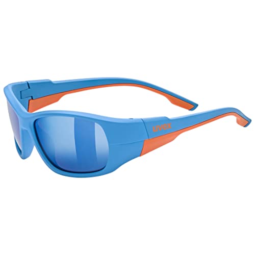 uvex Unisex Kinder, sportstyle 514 Sportbrille, blue matt/mirror blue, one size von Uvex