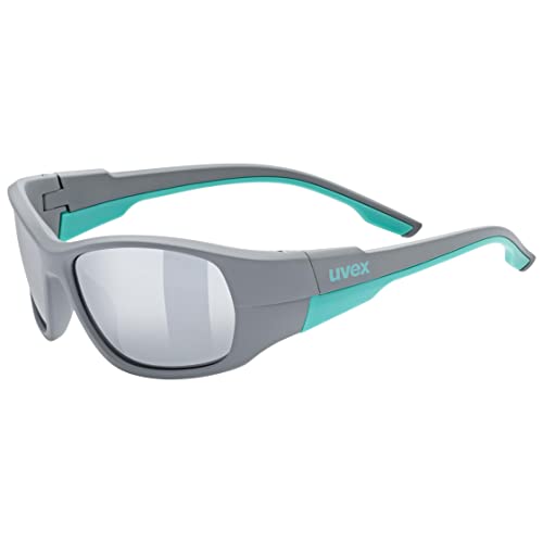 uvex Unisex Kinder, sportstyle 514 Sportbrille, grey matt/mirror silver, one size von Uvex