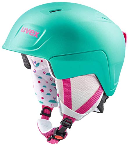 uvex Unisex Kinder Manic pro Skihelm, Mint-pink met mat, 51-55 cm von Uvex