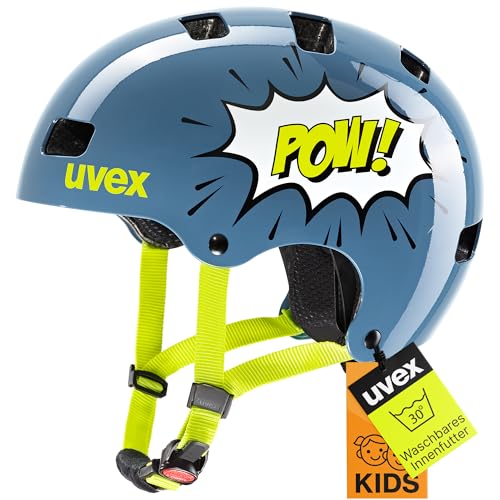 uvex Kid 3 - robuster Fahrradhelm für Kinder - individuelle Größenanpassung - waschbare Innenausstattung - Stone Blue pow - 55-58 cm uvex Kid 3 - robuster Fahrradhelm für Kinder - individuelle Größenanpassung - waschbare Innenausstattung - Stone Blue pow - 55-58 cm von Uvex