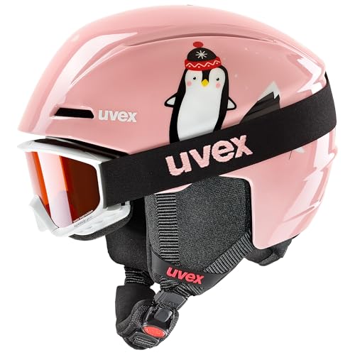 uvex Unisex-Youth viti Set Skihelm und Skibrille, pink, 51-55cm uvex Unisex-Youth viti Set Skihelm und Skibrille, pink, 51-55cm von Uvex